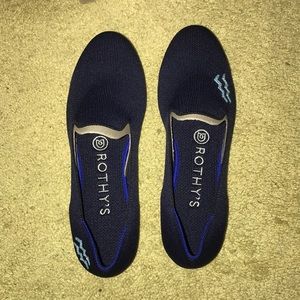 BRAND NEW ROTHY’S NAVY SZ 6 LOAFERS